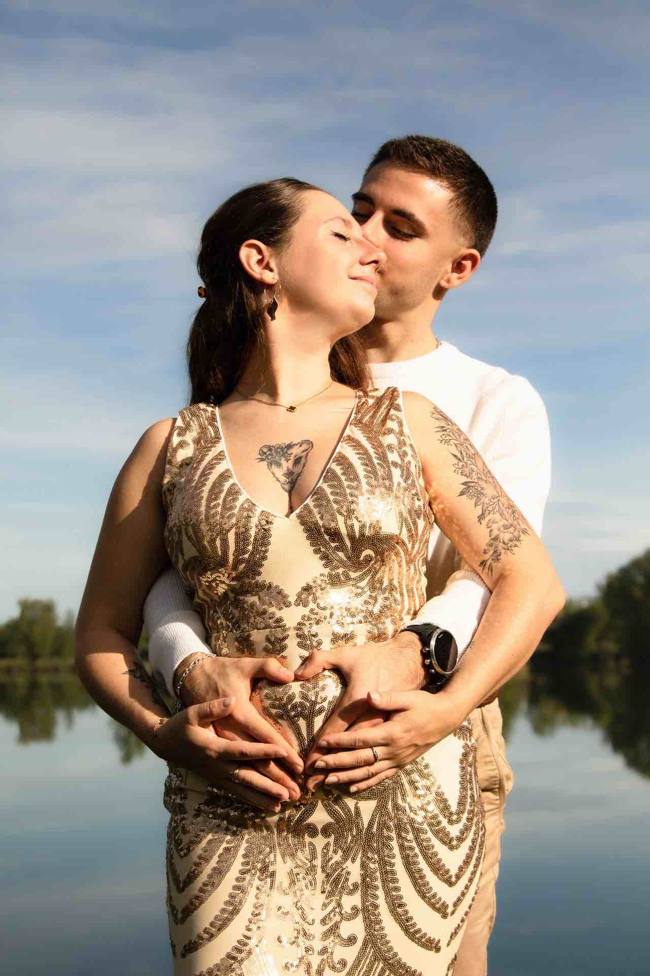 couple futurs parents femme enceinte souvenirs grossesse